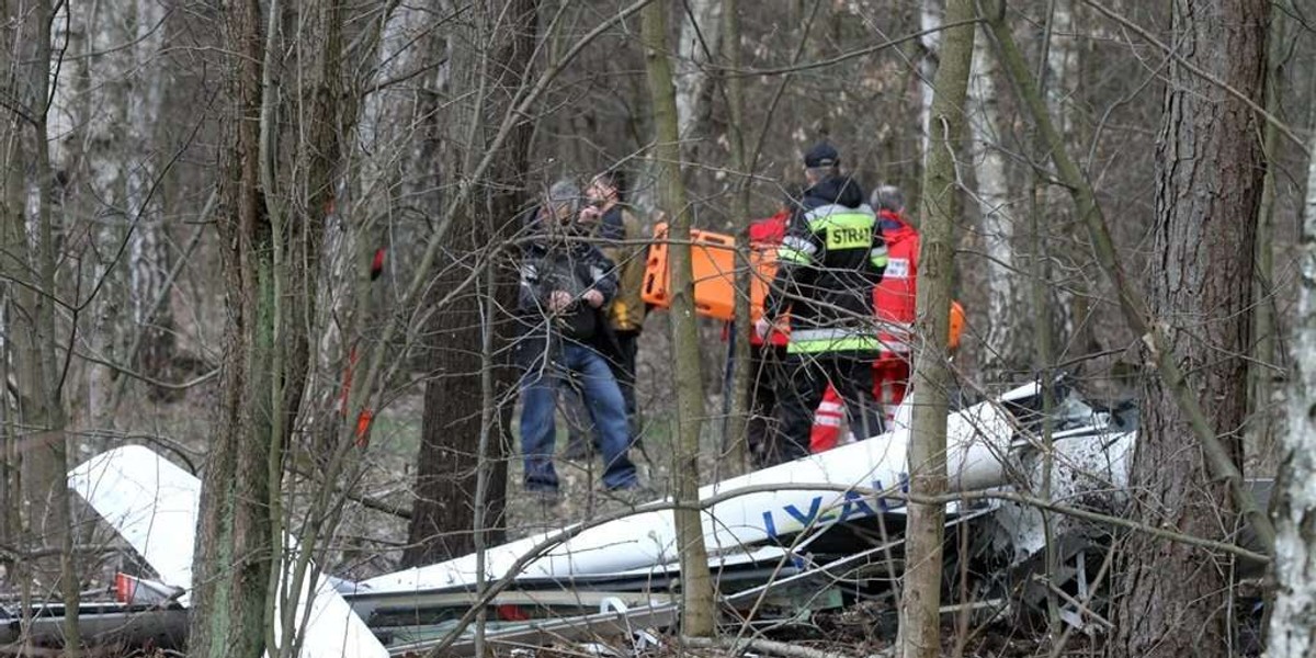 Rozbił się szybowiec! Pilot nie żyje