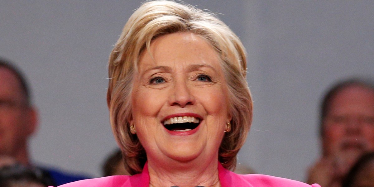 Democratic presidential candidate Hillary Clinton at the National Education Association's 95th Representative Assembly in Washington, DC, on July 5.