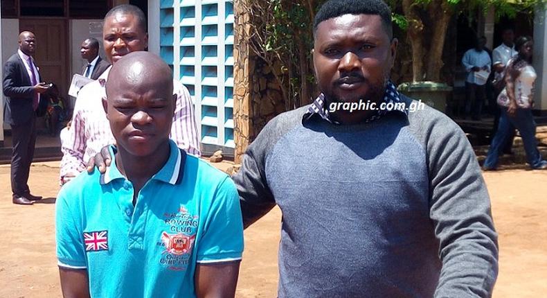 Lucas Agboyie (left) has been charged with murder and defilement over the incident which occurred on April 19, 2015 at Ashaiman, near Tema.