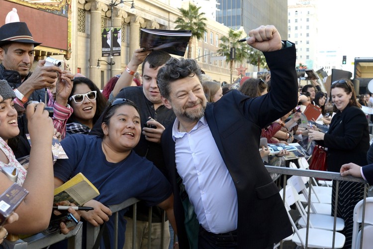 Andy Serkis podczas uroczystości w hollywoodzkiej Alei Sławy
