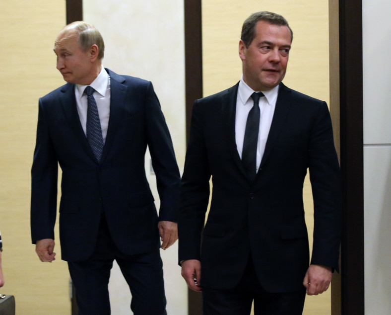 Władimir Putin i Dmitrij Miedwiediew w 2019 r.