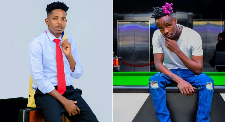 Eric Omondi [left] and Odi Wa Muranga