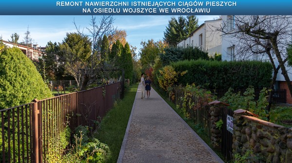 Dojście od ul. Kwitnącej