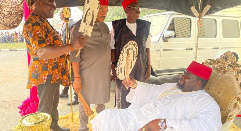 Billionaire businessman, chief Emeka Agba celebrates anniversary of chieftaincy title in Anambra state