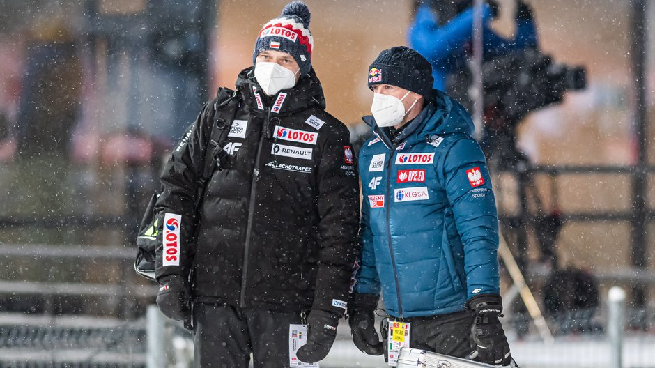 Michal Doleżal (po lewej) i Adam Małysz