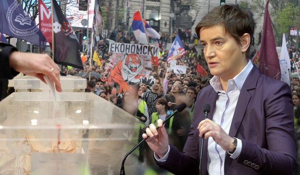 Ana Brnabić, studenti protesti, izbori