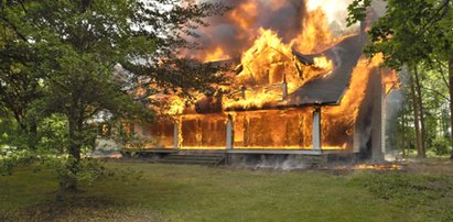 Spłonął domek letniskowy