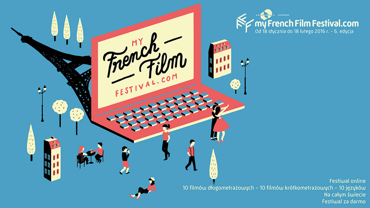 MyFrenchFilmFestival.com to festiwal kina francuskiego odbywający się w pełni w sieci. Podczas jego trwania internauci z całego świata mogą bezpłatnie obejrzeć KILKADZIESIĄT, które w większości nie były jeszcze pokazywane poza granicami Francji. Celem imprezy jest popularyzacja nowych talentów reżyserskich, a także ukazanie różnorodności produkcji francuskich młodej generacji. Festiwal jest dostępny w 10 językach. W tym roku, już po raz drugi, partnerem MyFrenchFilmFestival.com jest serwis VoD.pl.