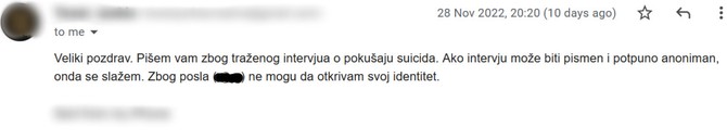 Pristao je da nam ispriča sve. Iz jednog jedinog razloga - da svojim primerom opomene one koje more isti demoni.