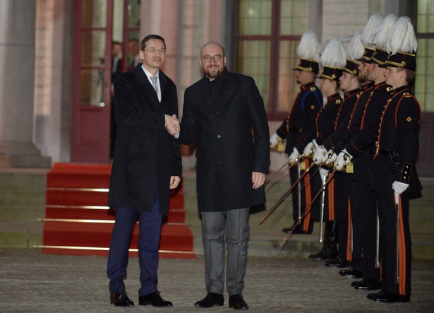 Premier Mateusz Morawiecki oraz premier Belgii Charles Michel