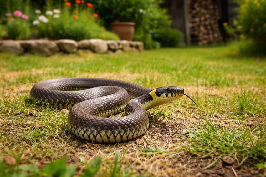 Zmija u dvorištu