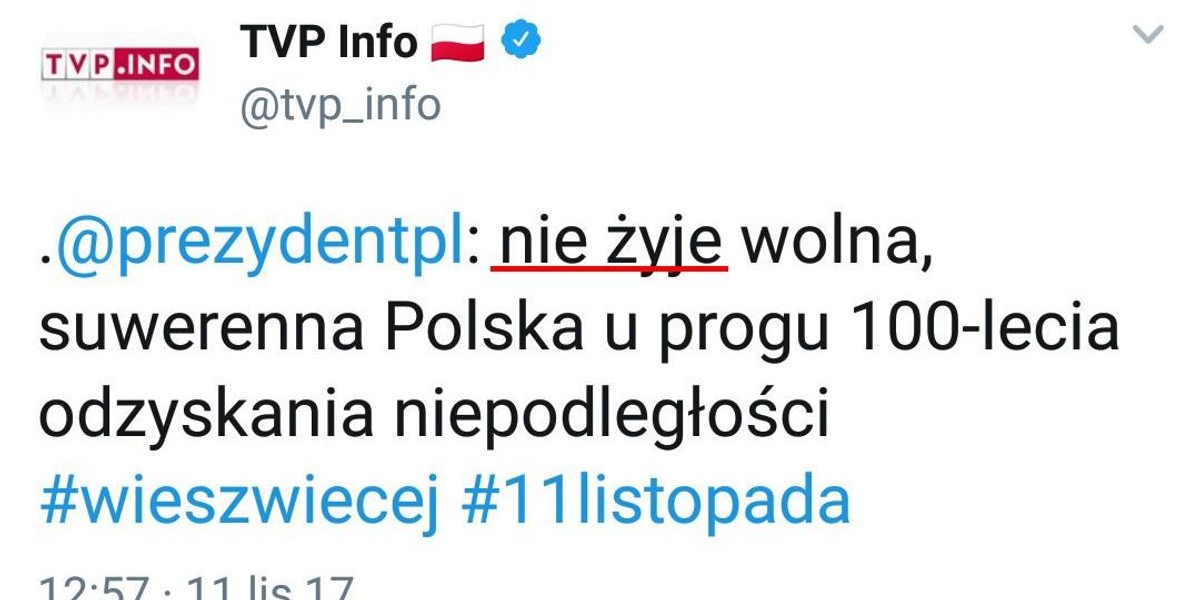 Wielka wpadka TVP