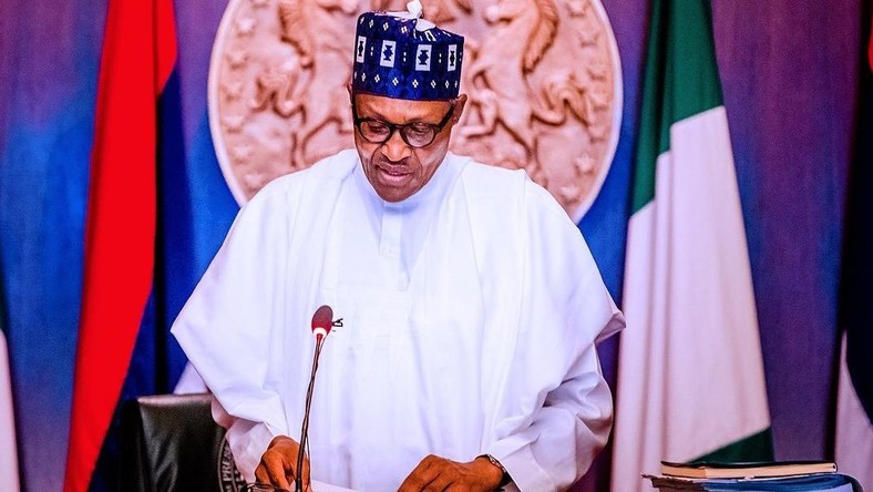 President Muhammadu Buhari. [Twitter@BashirAhmaad]