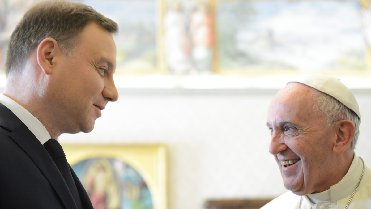 WATYKAN PREZYDENT DUDA NA AUDIENCJI U PAPIEŻA (Andrzej Duda, papież Franciszek)