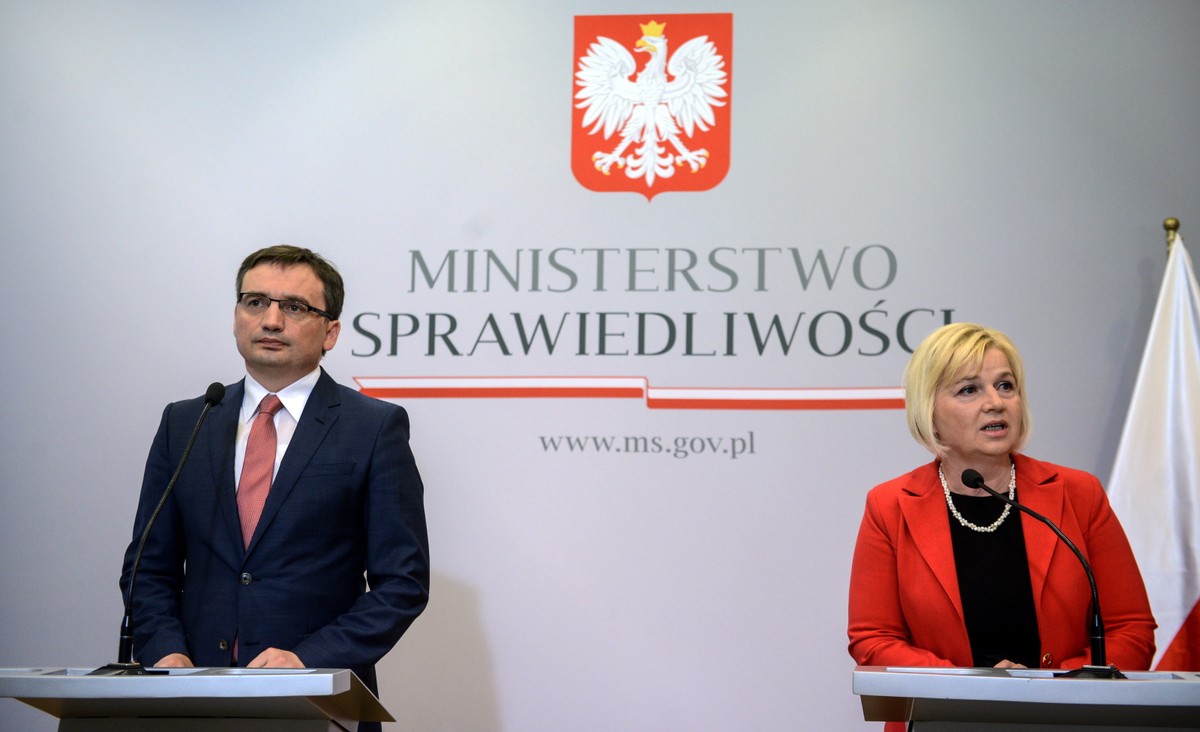 Zbigniew Ziobro i Lidia Staroń