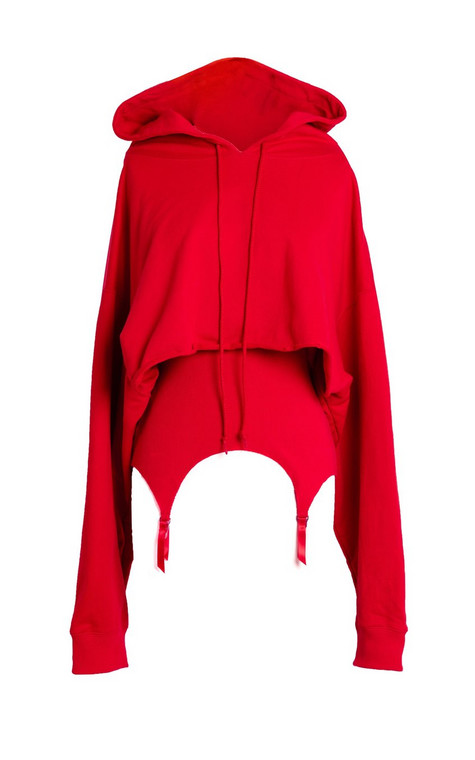 
PULLOVER CORSET HOODIE