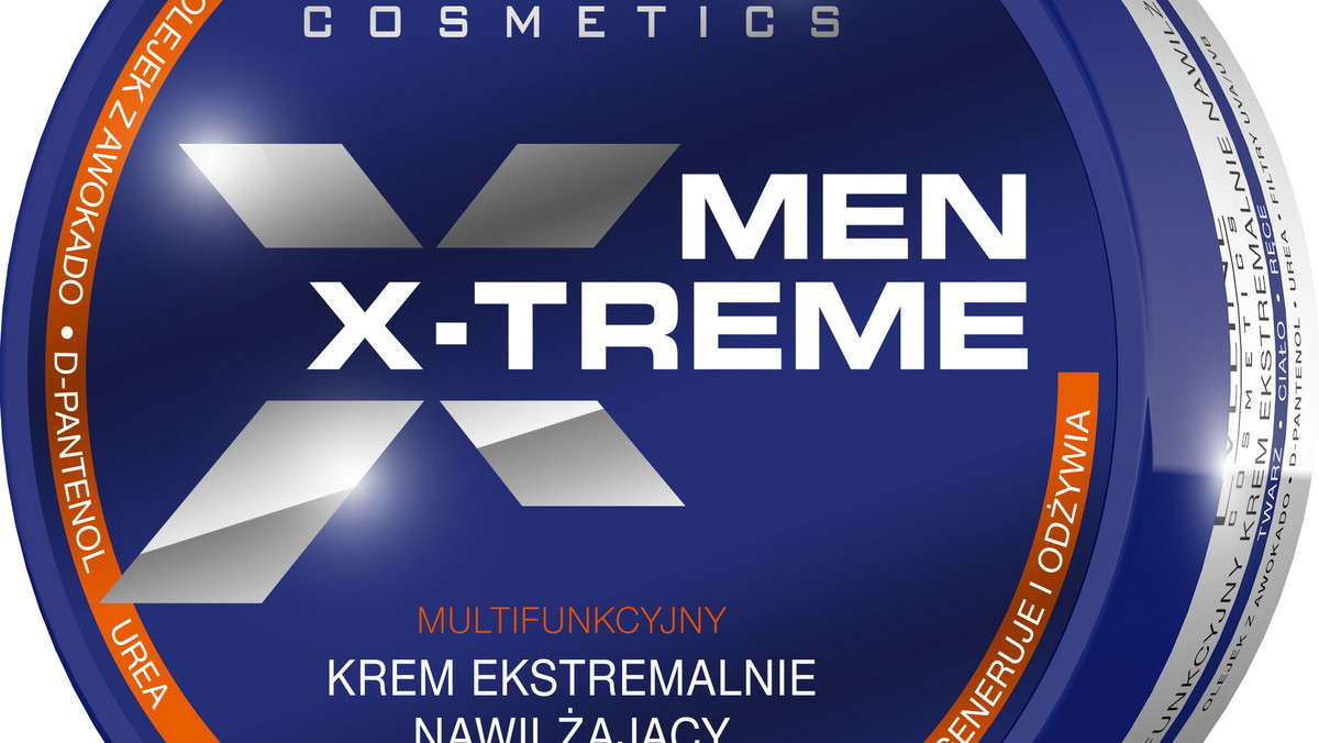 MEN X-TRÊME to innowacyjna seria do kompleksowej pielęgnacji męskiej skóry. Multifunkcyjny krem ekstremalnie nawilżający błyskawicznie niweluje uczucie suchości i ściągnięcia skóry, łagodzi podrażnienia oraz zapewnia 24-godzinne uczucie komfortu.