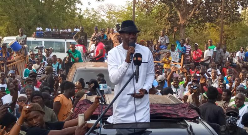 Sonko Ousmane en pleine campagne électorale en 2019