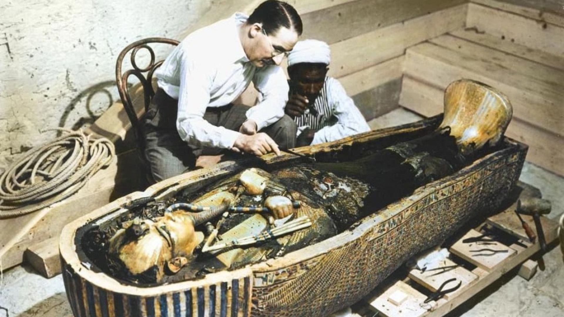 Tutanchamónova hrobka.