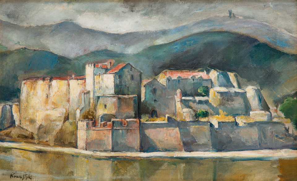 Roman Kramsztyk, "Widok z Collioure"