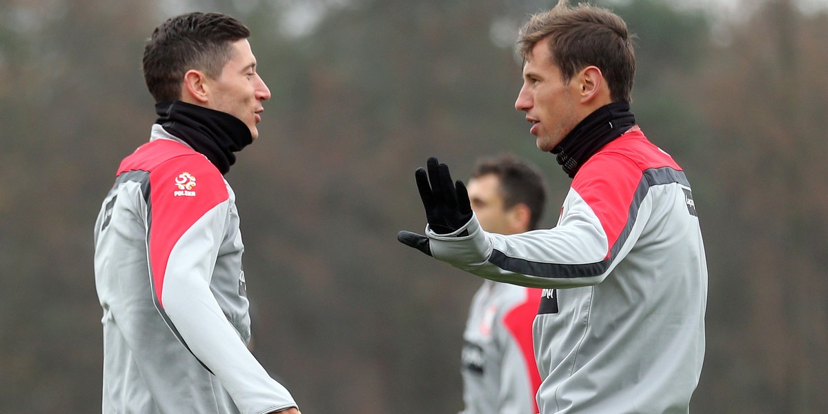 Robert Lewandowski i Grzegorz Krychowiak