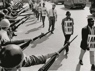 Civil Rights Marchers with "I Am A Man" Signs