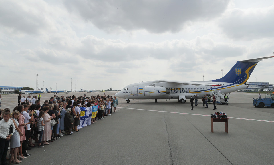 Powitanie na lotnisku w Kijowie