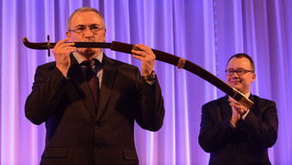Michaił Chodorkowski z nagrodą „Rycerz Wolności”