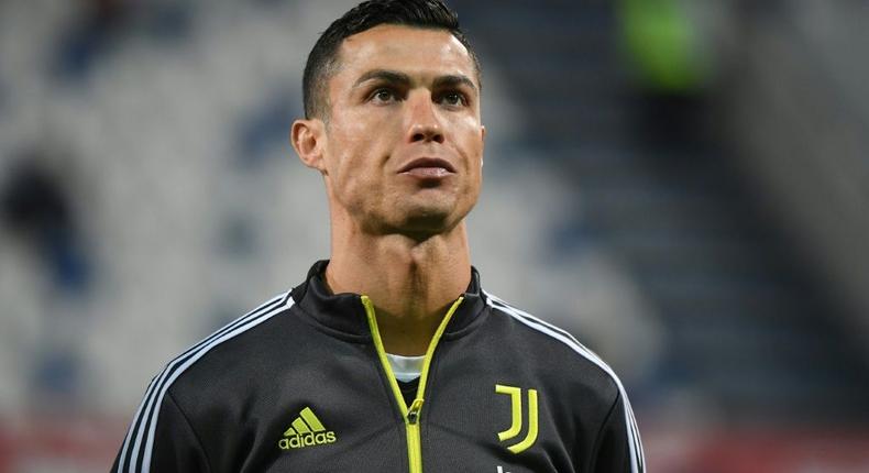Cristiano Ronaldo starts on the bench for what could be his final Juventus game. Creator: ALBERTO LINGRIA