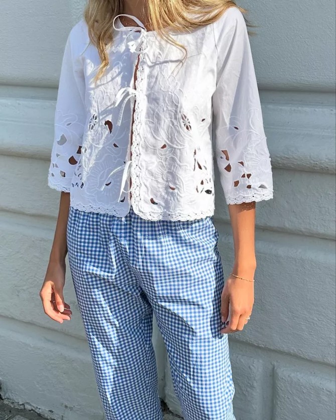 Bluza sa mašnicama