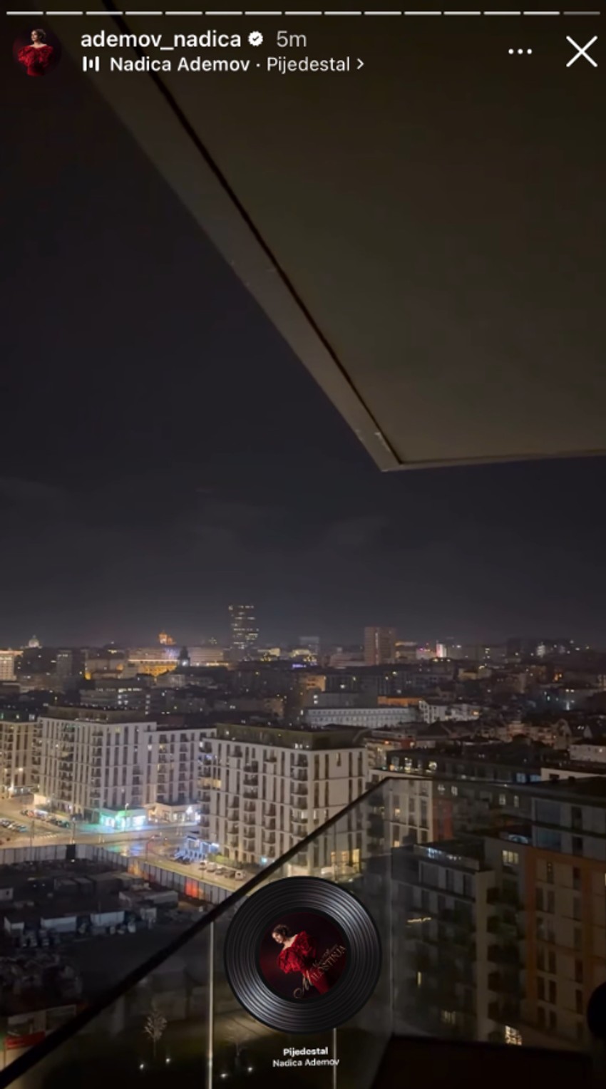 Pogled iz novog stana Nadice Ademoc