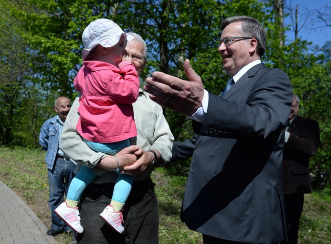 Bronisław Komorowski w Węgrowie