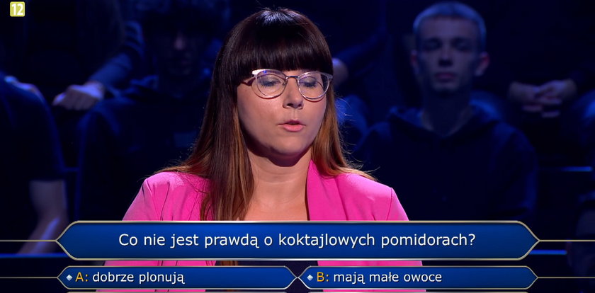 "Milionerzy" – polonistka w Poznania odpadła na pytaniu o pomidory