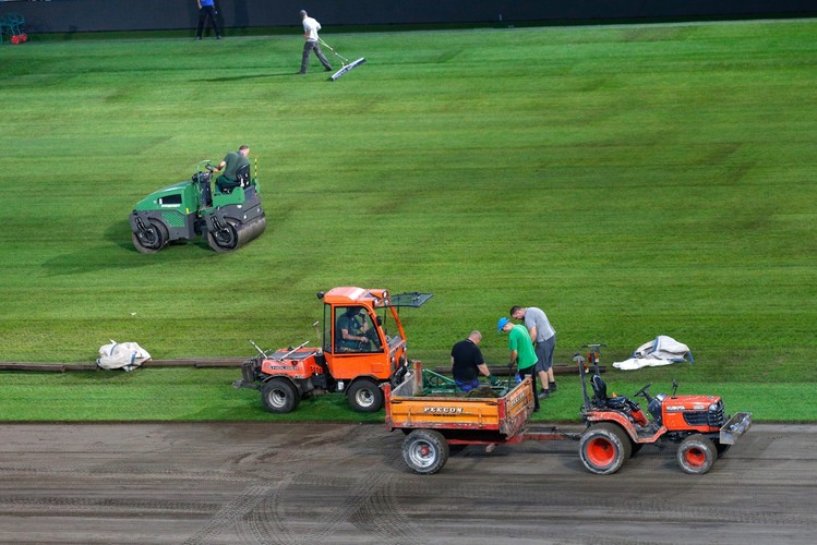 Murawa na stadionie w Lille wymieniona. W niedzielę zagrają na niej Niemcy ze Słowakami