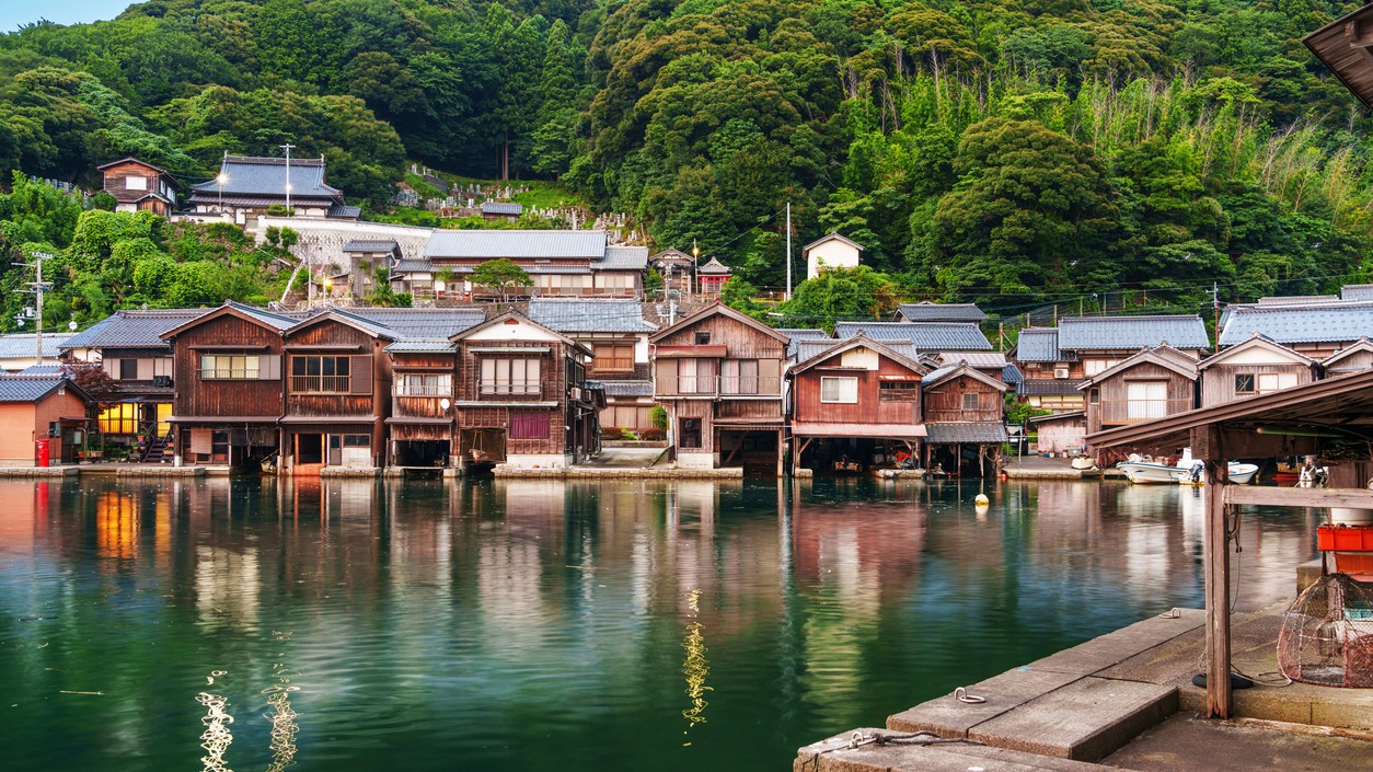 Japonské mestečko Ine.