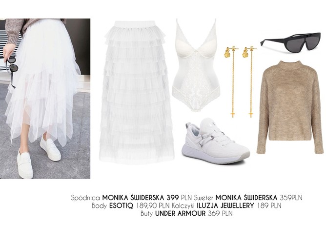 STYLIZACJE z tiulową spódnicą