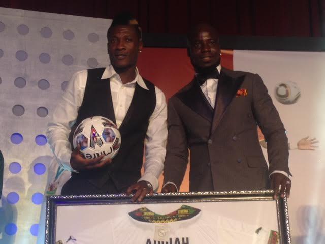 Asamoah Gyan and Stephen Appiah