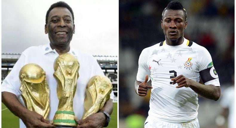  Asamoah Gyan pays tribute to Brazil’s Pele