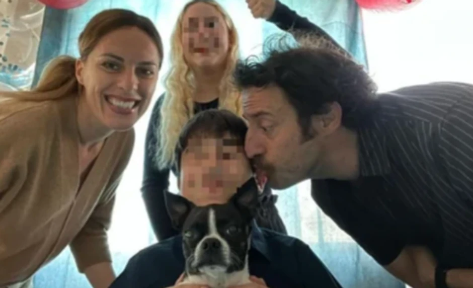 Nikola Đuričko sa porodicom