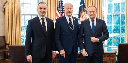 Biden podsumował wizytę Dudy i Tuska w Białym Domu. Przytoczył wzruszające słowa swojej mamy