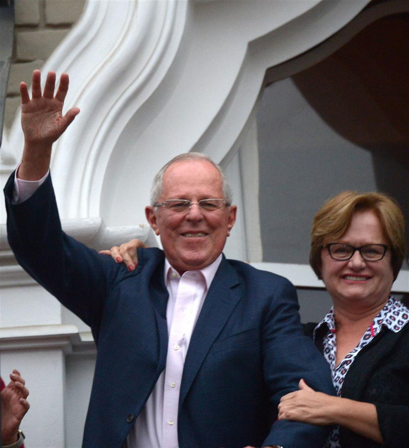 Pedro Pablo Kuczynski z żoną Nancy Lange