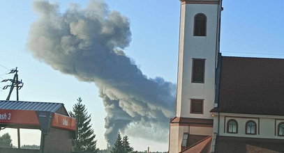 Czarny dym koło Kielc. Mieszkańcy boją się otworzyć okien