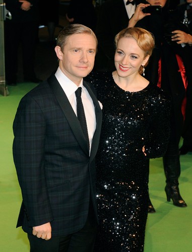 Martin Freeman z żoną Amandą Abbington