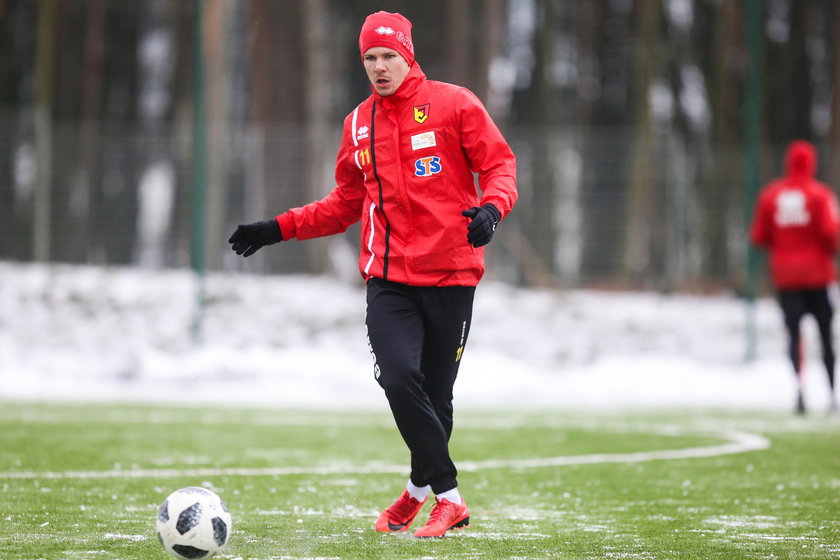 Pilka nozna. Ekstraklasa. Piast Gliwice - Jagiellonia Bialystok. 12.02.2018