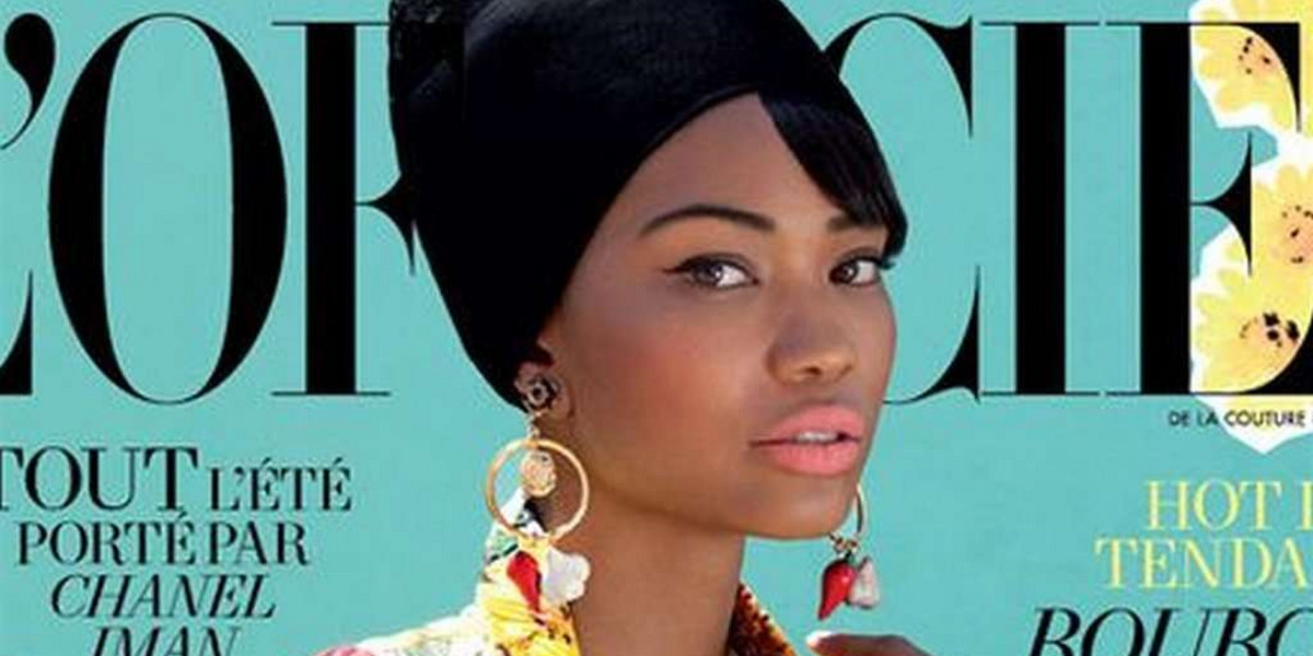 Chanel Iman L'Officiel 2012