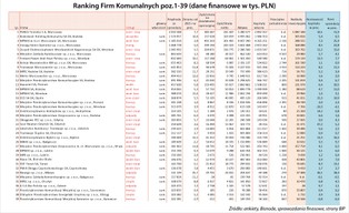 Bardzo rentowne i mocno zadłużone. Oto najnowszy ranking firm komunalnych