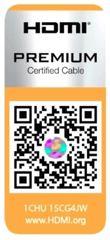 HDMI Premium Certified Cable - taki symbol ma oznaczać, że kabel jest wysokiej jakości