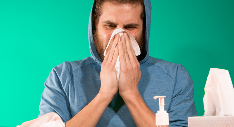 coronavirus virus flu sick cold hygiene hand sanitizer clorox hands wash sneeze runny nose sinus infection cox 1