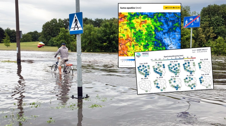 To będą ciężkie dni w Polsce. Nawałnice mogą atakować codziennie (mapy: meteologix.com, IMGW)