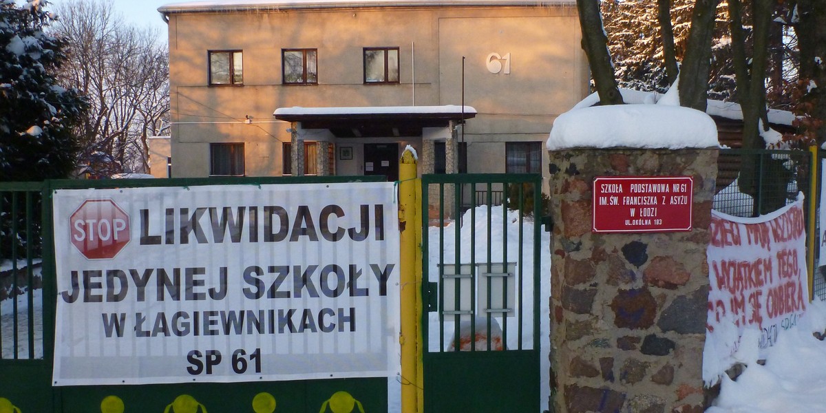 Likwidacja szkoły nr. 61